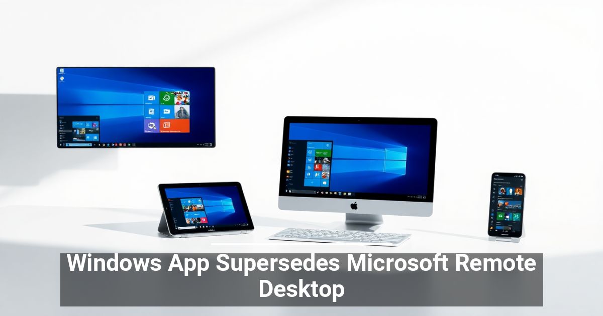 Windows App Supersedes Microsoft Remote Desktop Logical Business